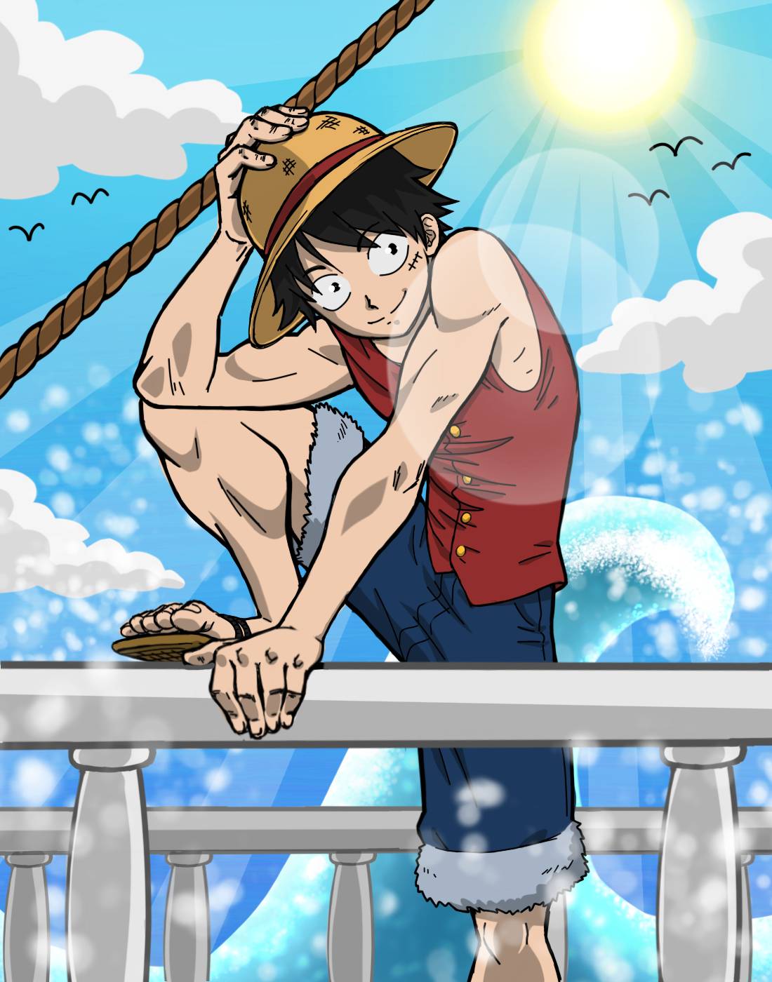 Monkey D. Luffy by hobbj on DeviantArt