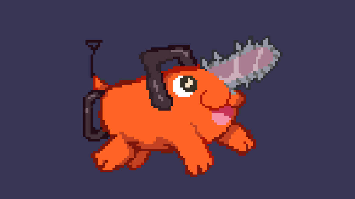 Pochita Pixel Art by PatoGordinho on DeviantArt