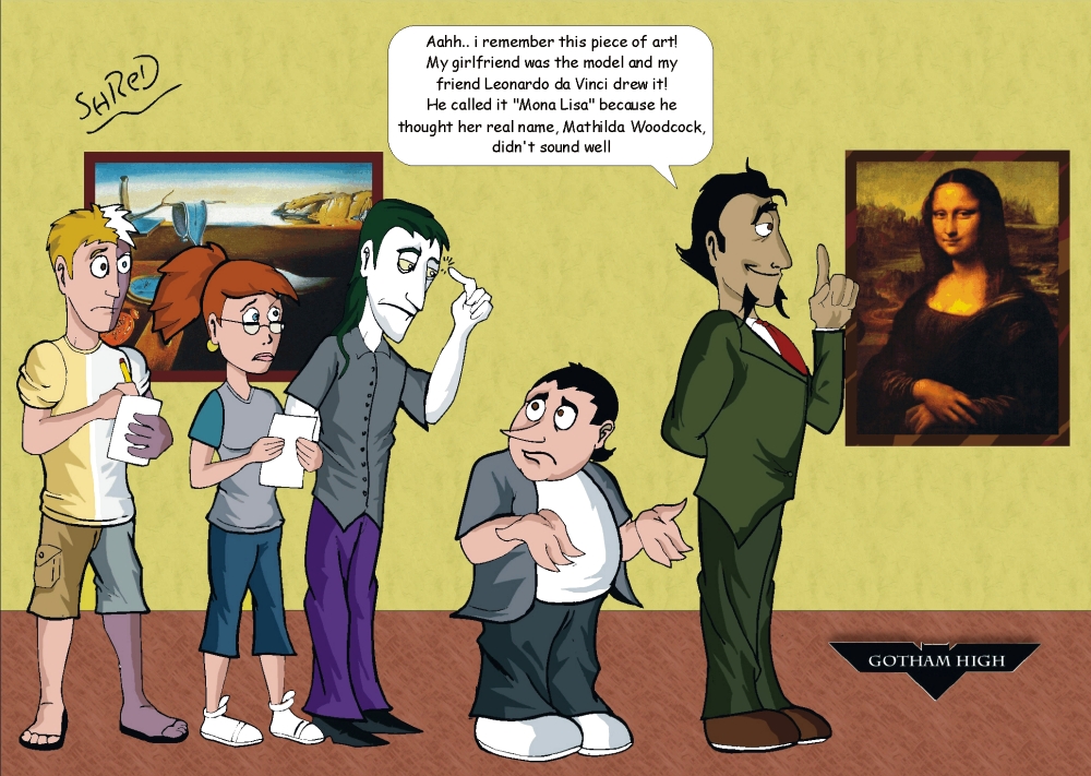 Gotham High: A day in the museum by ShredSmiler on DeviantArt