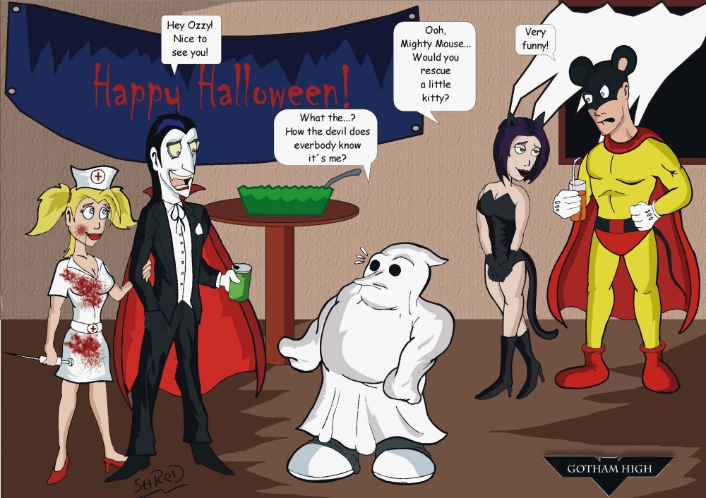 Gotham High: Halloween by ShredSmiler on DeviantArt Gotham High: Halloween by ShredSmiler on DeviantArt
