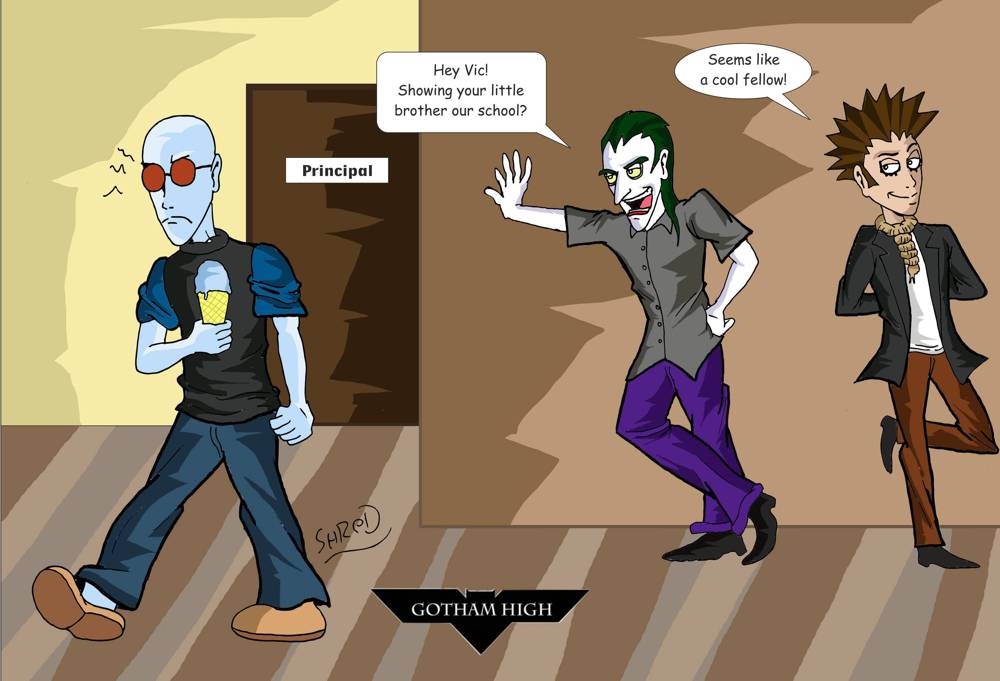 Gotham High: cool guys by ShredSmiler on DeviantArt