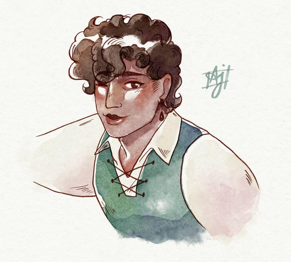 digital watercolor (Zev) by Gayjaxy on DeviantArt