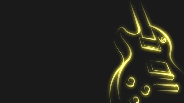 Neon Guitar Yellow HD