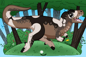 Artfight Attack for Coffee - GilliantheGuanlong