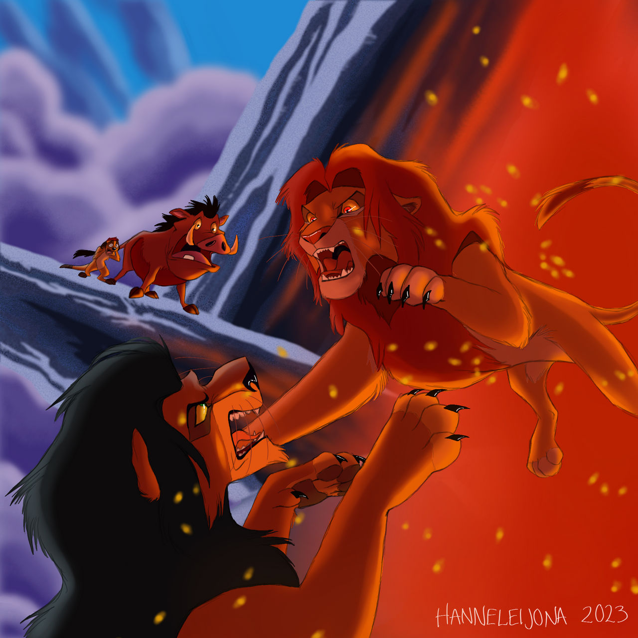 Simba's Mighty Adventure - cover art redraw by hanneleijona on DeviantArt