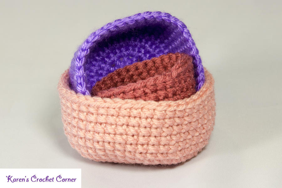 Crochet Nesting Bowls