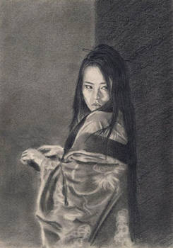 Speed Portrait of Gong Li in Memoirs of a Geisha