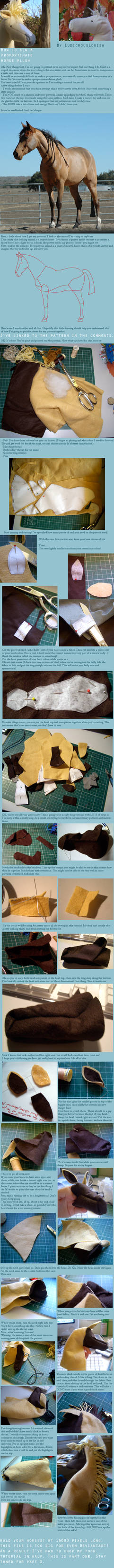 Horse plush tutorial part 1