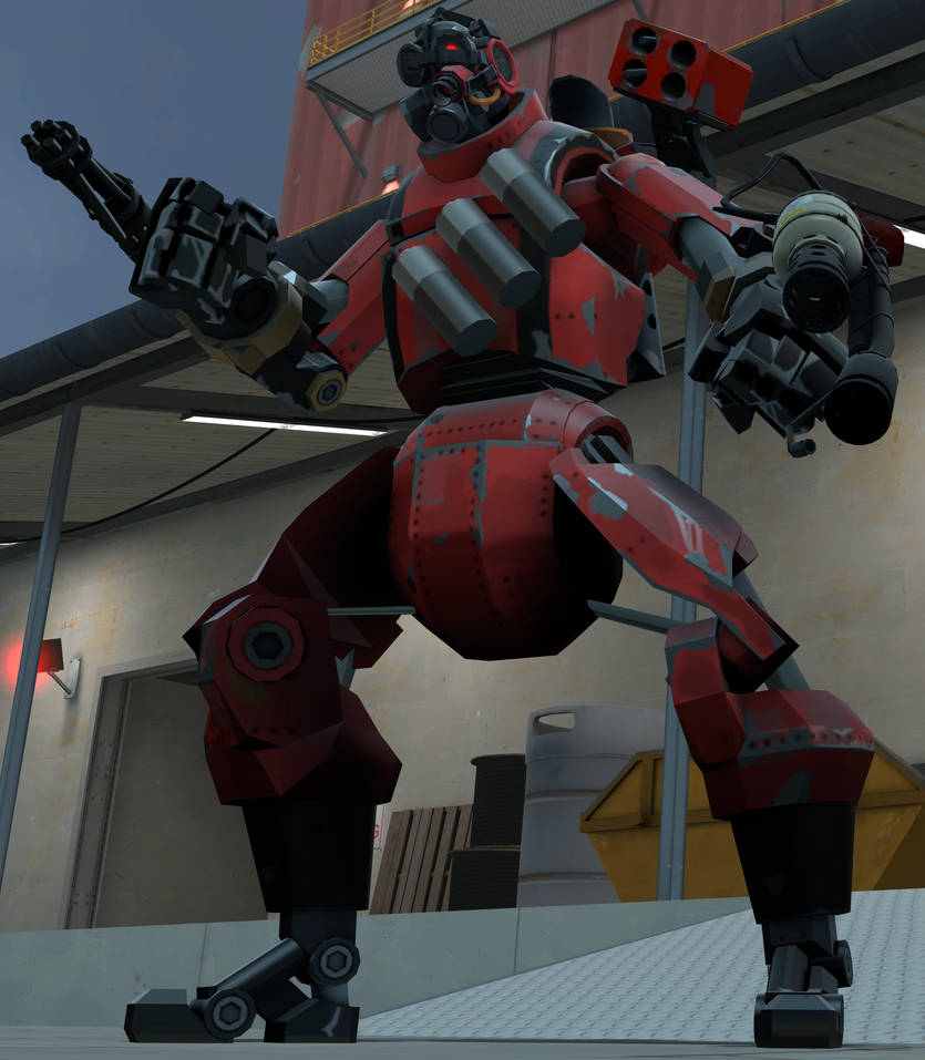 Pyro Bot Boodle Giant Pyrogun-bot by GmodViolet-GV on DeviantArt