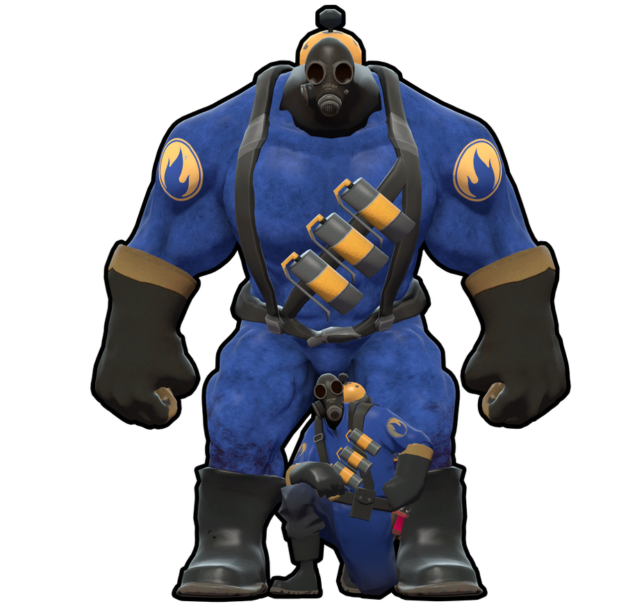 Blue Muscle Pyro Bulk (Full View) by GmodViolet-GV on DeviantArt