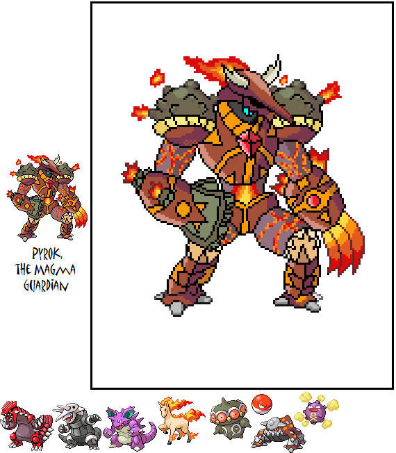 Pyrocks Pyrok, The Magma Guardian by SuperSonicGX on DeviantArt