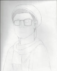 Hipster!Cas Sketch