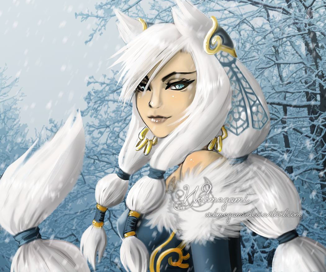 Snow fox by Webmegami on DeviantArt Snow fox by Webmegami on DeviantArt