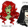 Chara design - Poison Ivy and Zatanna