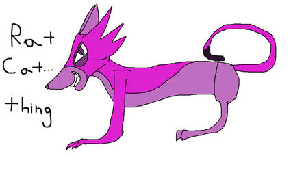 Rat Cat ...Thing - Purple - Adoptable OPEN
