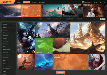 DeviantArt Homepage Redesign