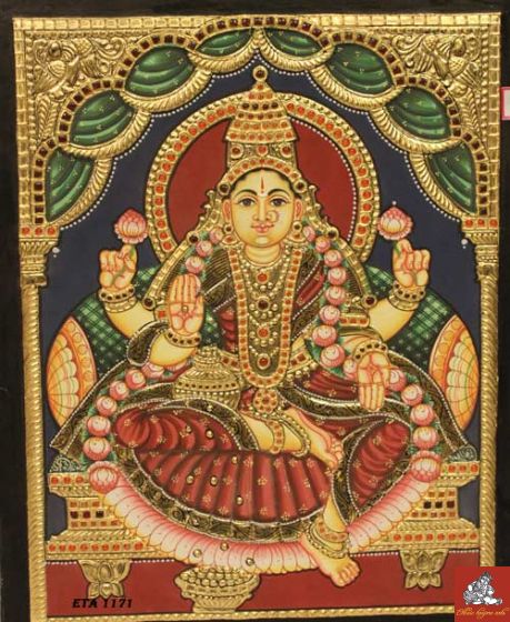 ANTIQUE LAKSHMi Tanjore Paintings - ethnictanjore by ethnictanjore on  DeviantArt