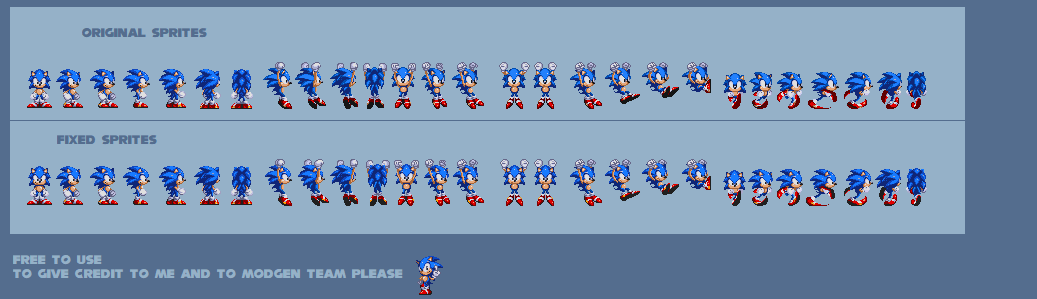 Modgen sonic After The Sequel Sprite sheet by MekanTheGuy on DeviantArt