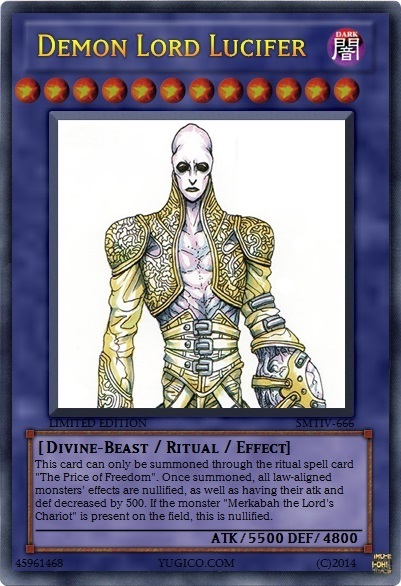 lucifer yugioh card Light Bringer MSC1-JP002 Monster Strike Millennium Japanese q152 Ultimate Darklord Lucifer by AlanMac95
