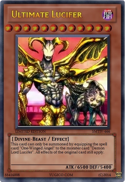 Lucifer 2nd form Yu-gi-Oh card by RenerDeCastro on DeviantArt