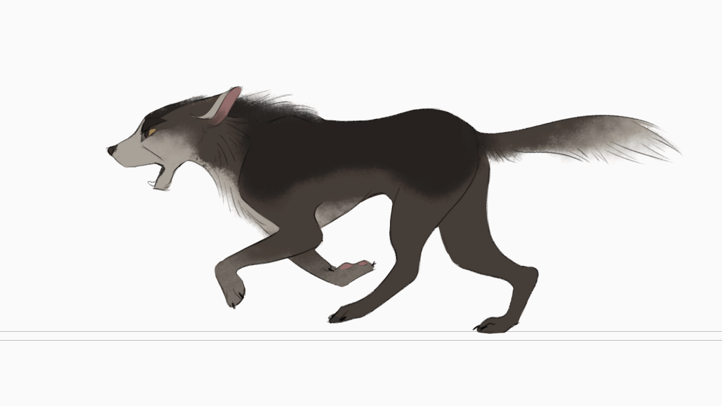 Wolf run cycle (animated) by SafulousArt on DeviantArt