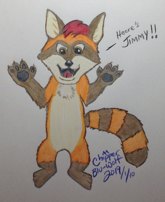 Jimminy Racoon Here's Jimmy the raccoon! by chipperwolf on DeviantArt