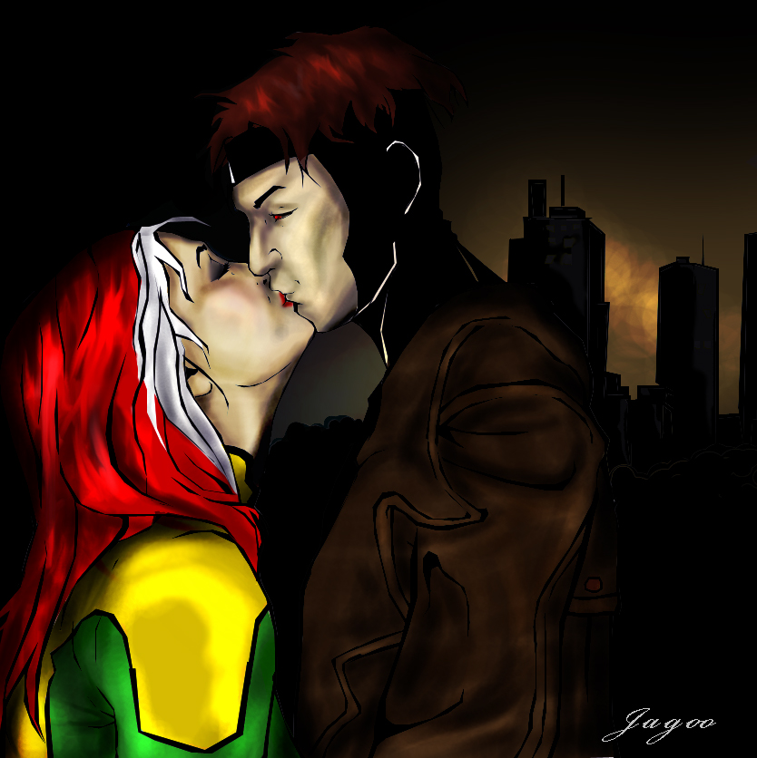 .Rogue.and.Gambit.at.night.