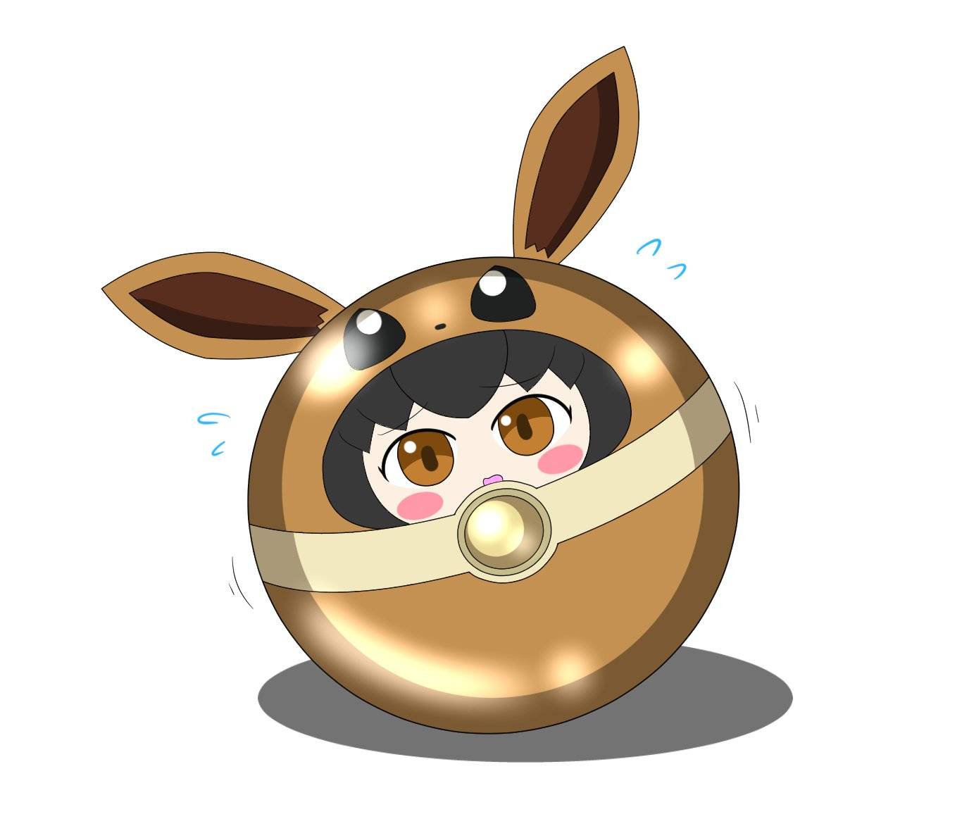 Eevee Custom Pokeball by Hyperagua on DeviantArt