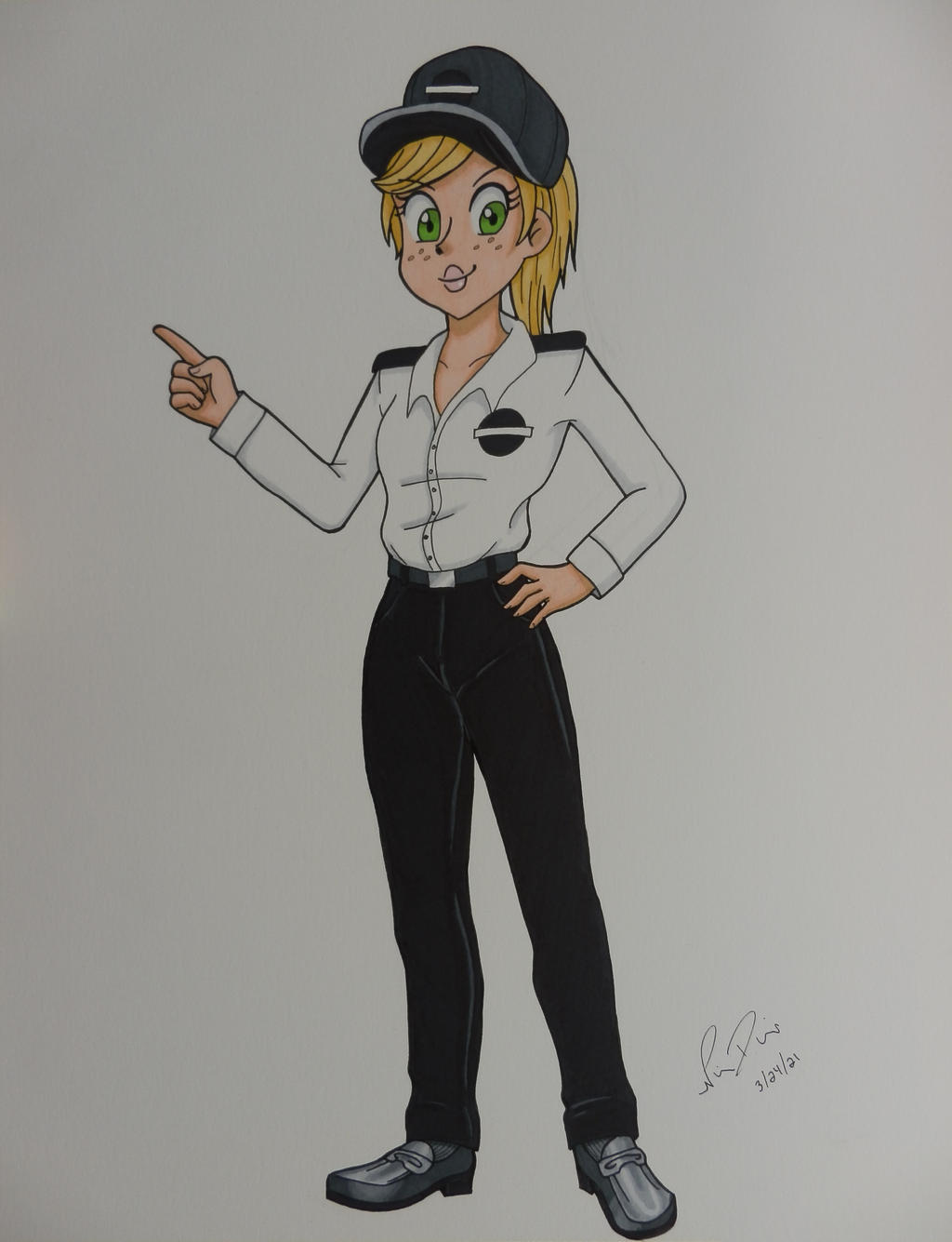 Comm: Five Nights at Freddy's Security Guard by LadyNin-Chan on DeviantArt