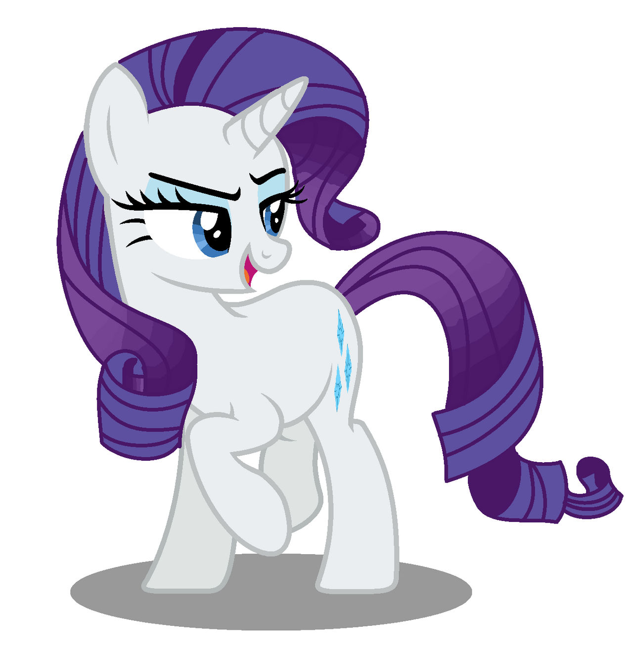 MLP Vector 5 Rarity. by Cvatomira on DeviantArt