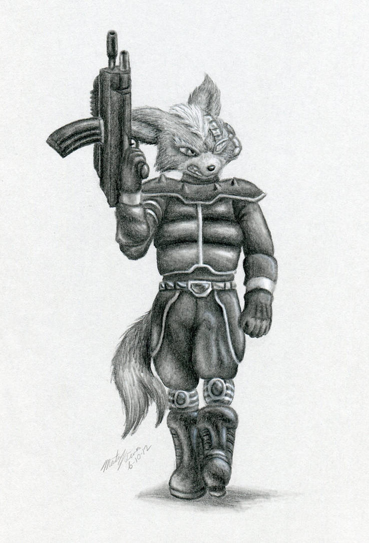 Space Commando Wolf - charcoal by FuzzyAcornIndustries on DeviantArt