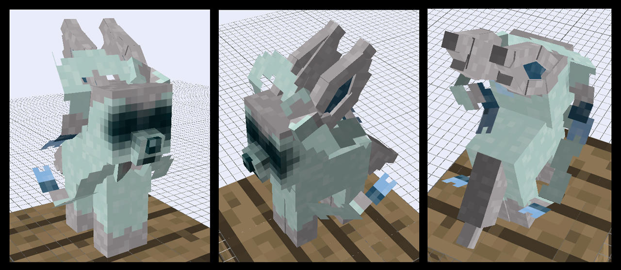 Minecraft Wraith Sylveon Mob Model by FuzzyAcornIndustries on DeviantArt