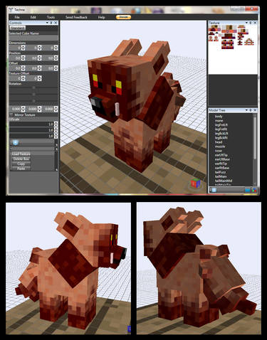 Minecraft Zombie Leafeon Mob model 2.0 by FuzzyAcornIndustries on DeviantArt