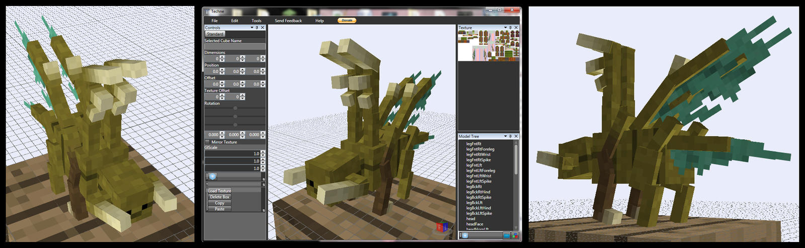 Minecraft Raptor Zergling Nincada Mob Model by FuzzyAcornIndustries on ...