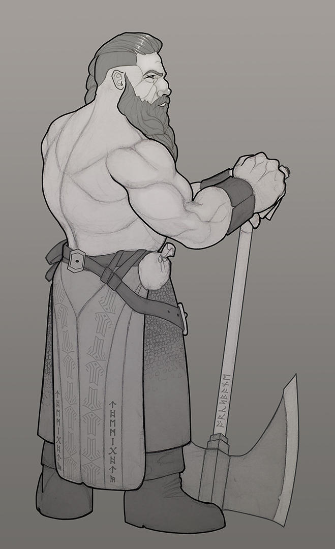 Captain Grilargh- Dwarven Mercenary by Dunlaoch on DeviantArt