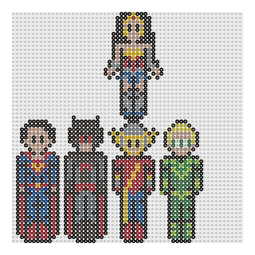 Earth 2 new 52 1-perler bead