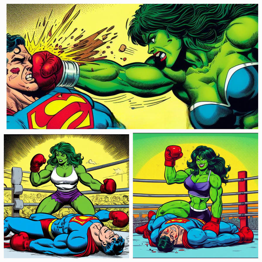 Hulk Boxing Superman vs She-Hulk boxing pf 17 by winsonn on DeviantArt