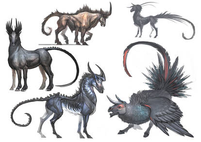 Creature Design Sketches