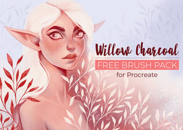 Free Willow Charcoal Procreate Brush Set