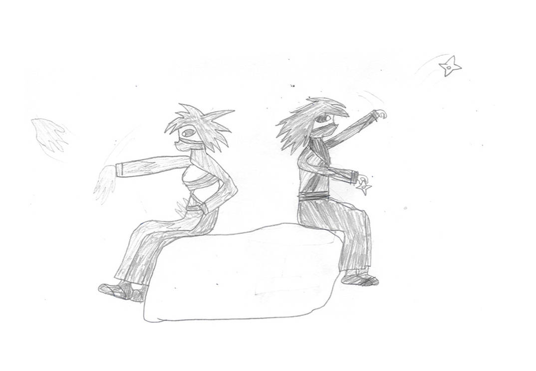 Two Ninjas by Aqualaqua on DeviantArt
