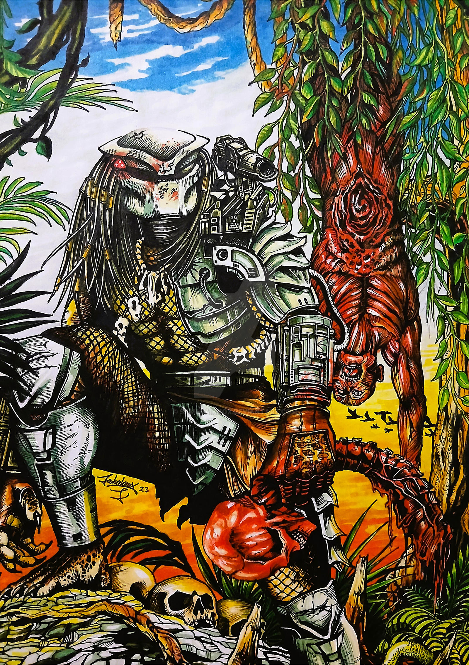 Predation Example Drawing predator drawing by SamuraiKNOX on DeviantArt