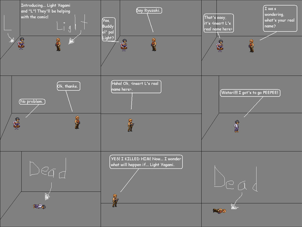 Random Death Note comic by Link2546 on DeviantArt