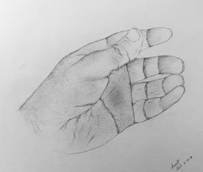 My hand...resting!