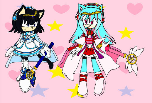 Magical girls Mary and Marisa!