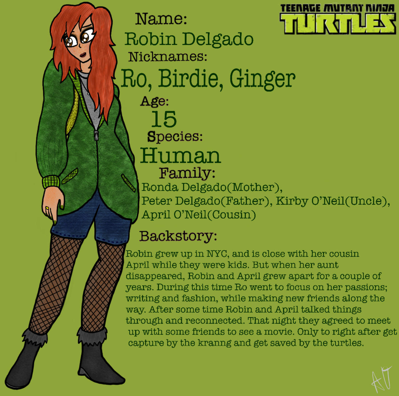 TMNT Oc P3: Robin Delgado by ArtistDreamers on DeviantArt