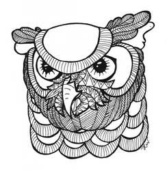 Zentangle Owl