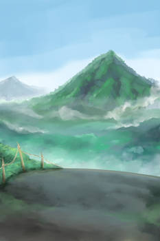 Speedpaint Practice - Mountain Pass