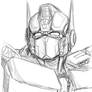 Optimus Prime Portrait Sketch