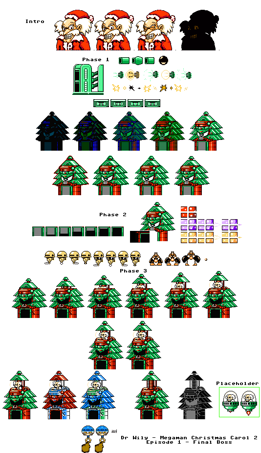 Christmas Carol 2 - Dr Wily's Deathmas Tree Mech