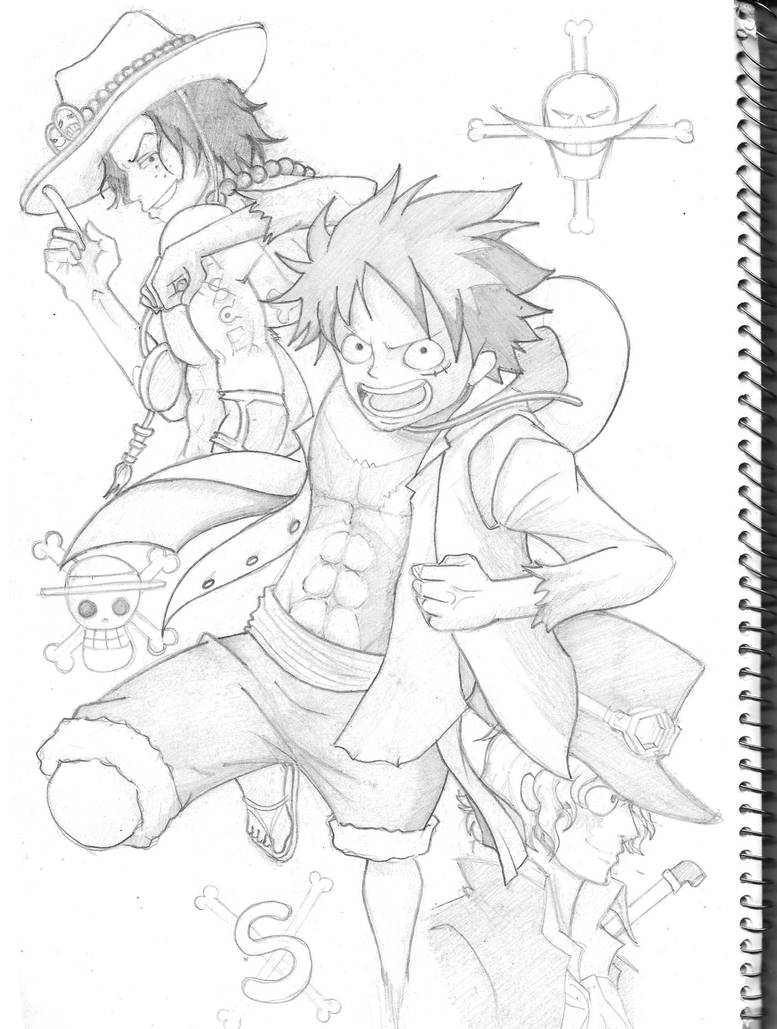 Luffy Sabo And Ace Brothers By Yellownana On Deviantart
